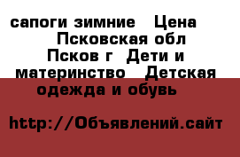 сапоги зимние › Цена ­ 500 - Псковская обл., Псков г. Дети и материнство » Детская одежда и обувь   